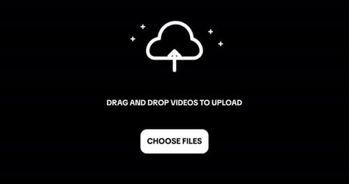 Minimalist Cloud Upload Interface Animation