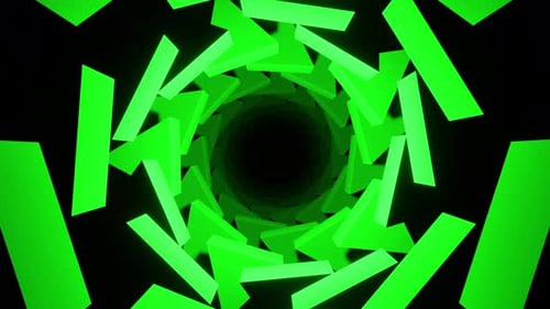 Abstract spiral Vj loop green and purple background for dance music 3d render. Vj and Dj loop