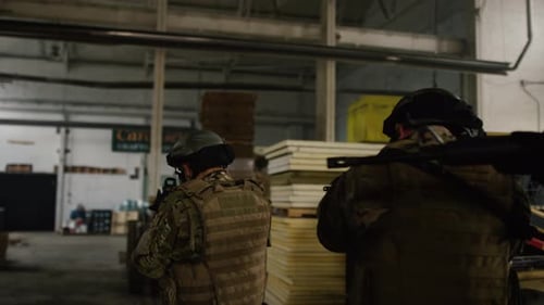 Army Swat Team Storms Storage Warehouse And Shoots Gangster While Looking For Others That Are Hid...