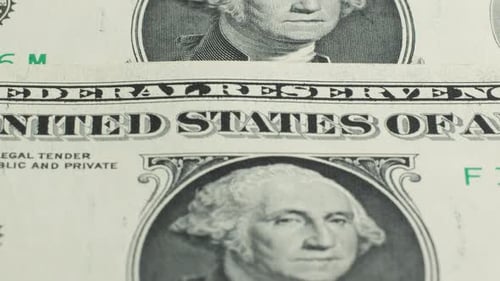US-Dollar-Scheine, Ein-Dollar-Scheine, Hintergrund-Nahaufnahme