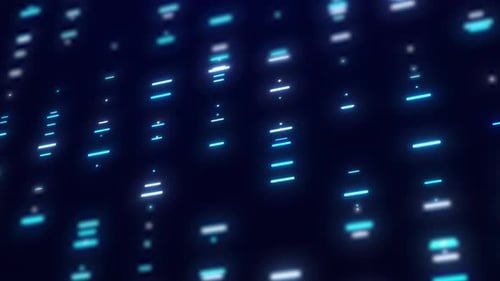 Animated Futuristic Digital Data Flow Background with Glowing Lines