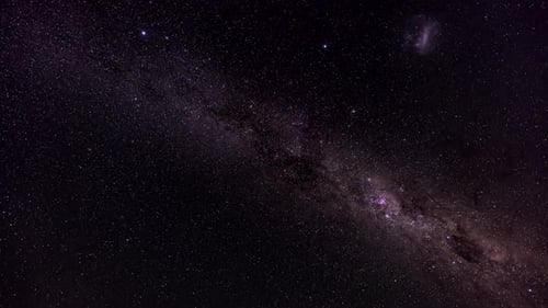 Incredibly clear starry night sky with Milky Way and shooting stars in Chile