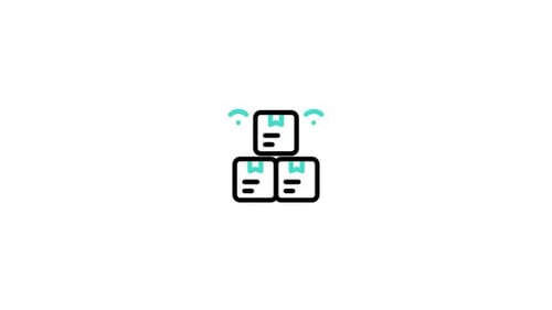 Animiertes Paketsymbol