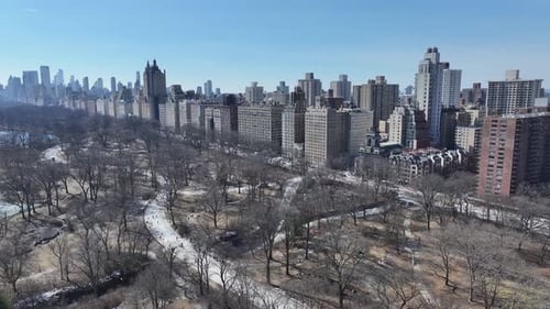 Central Park At Manhattan In New York United States.
