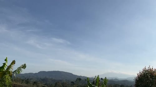 time lapse of clouds in the mountain sky