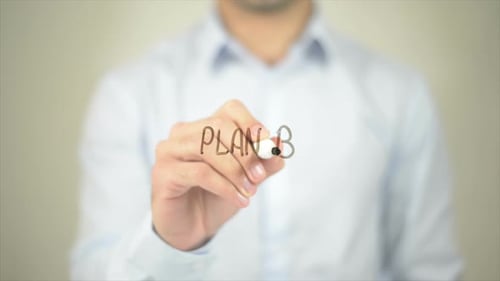 Plan B, Schreiben auf transparentem Bildschirm