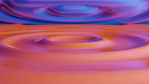 Abstract Liquid Waves Background VJ Loop