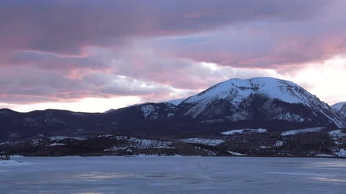 Timelapse of Sunset in Dillon Colorado