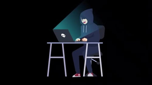 Hacker-Junge versucht, mit seinem Laptop auf Alpha Channel ein Passwort zu knacken