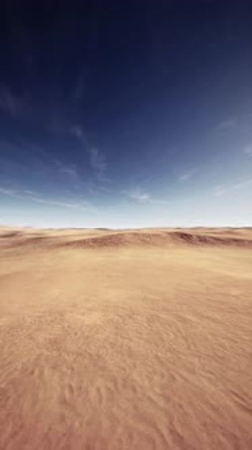 Desert Landscape With Blue Sky