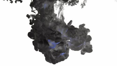 Schwarz-Blaue TINTE Weißer Hintergrund
