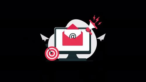 Flat Design Email Marketing Campaign Animation