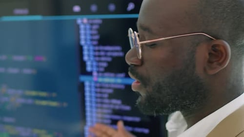 Man Explains Computer Code