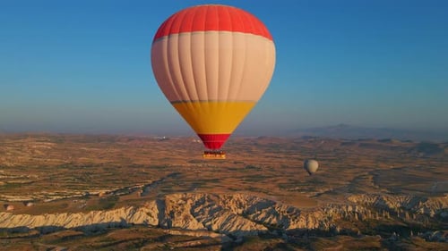 In This Aerial Video the Skies Above Cappadocia Turkey Come Alive with a Kaleidoscope of Hot Air