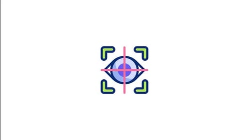 Animiertes Eye-Tracking-Symbol