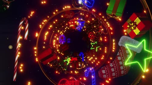 Celebrating Chrismas On Party 01 4K