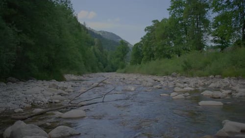 Flussbett, Steine, Felsen, Erde, Natur, Landschaft