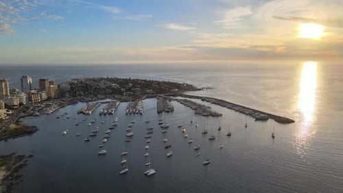 Port Pûnta del Este aereeal view