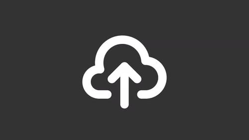 Animated Upload White Line Ui Icon