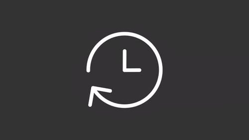 Trip history ui icon white line animation