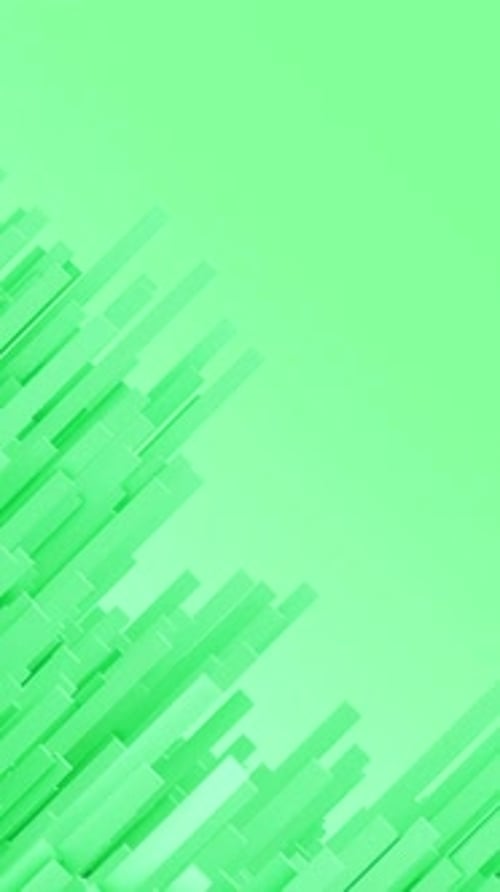 Abstract Cubes Motion Vertical Green
