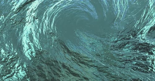 Rotating Blue Abstract Swirl Whirlpool Abstract Background Animation Seamless Loop