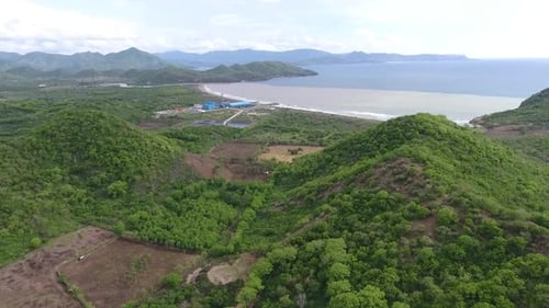 Aerial beautiful sea view