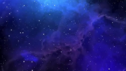 Vibrant Cosmic Nebula Filled