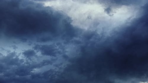 timelapse of dark clouds in the sky
