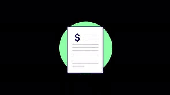 Bank Statement Concept Animation Video - Transparent, Backgrounds ...