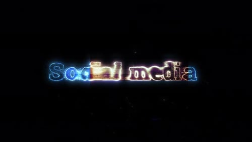 Glitchy Neon Digital Text Reveal Animation