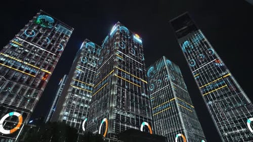 Smart city and communication network concept
