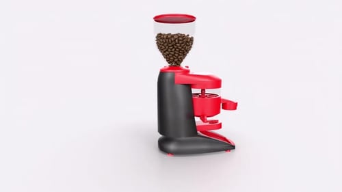Coffee machine 3d object rotating loop