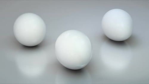 White Eggs On Grey Rotating Loop