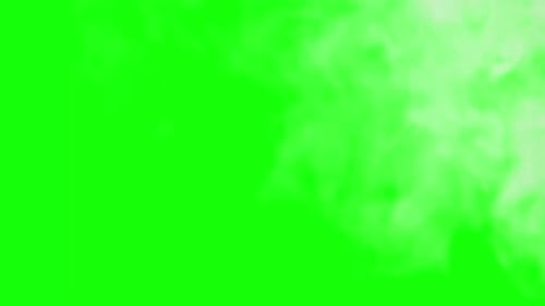 Vapor or Smoke Explosion on Green Screen