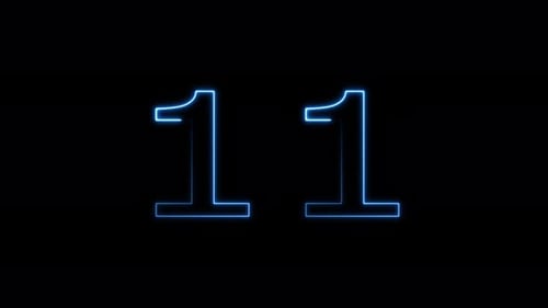 neon numbers 15 seconds countdown countdown timer Timer from 15 to 0 seconds. 15 seconds