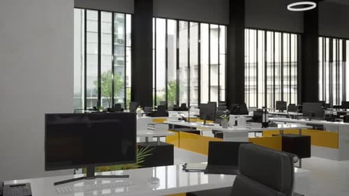 Interior Empty Modern Loft Office Open Space Modern Office