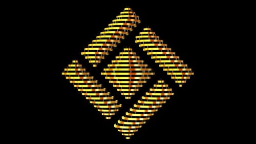 Black and Gold Figure, Alpha Channel, Looped Rotation, 3D Render, Unique Design, Exclusive