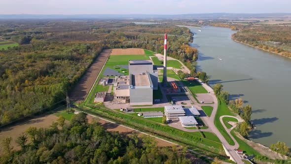 Aerial View Of AKW Zwentendorf Nuclear Power Plant In Zwentendorf aerial-view-of-akw-zwentendorf-nuclear-power-plant-in-zwentendorf