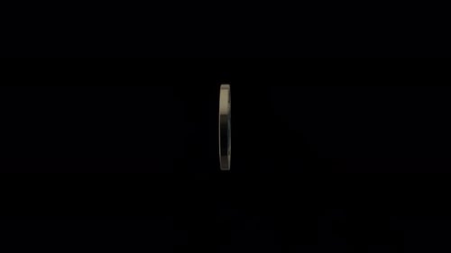 Coins rotating.Coins rotation animation on transparent background. Rotating gold coins.Alpha channel