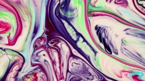 Abstract Colorful Ink Paint Diffusion Spread 64