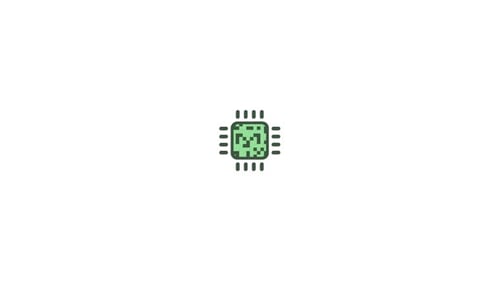 Cpu Processor Central Processing Unit symbol icon animation video