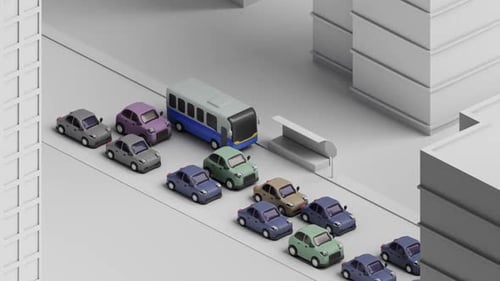 Animação de carros Traffic Jam