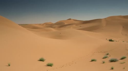 Merzouga in the Sahara Desert in Morocco