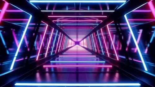 Futuristic Energy Core Neon Loop