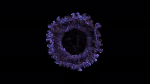 Abstract Blue Energy Burst Reveal Transition