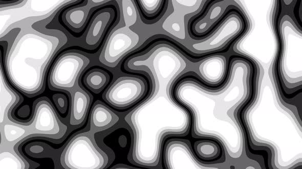 Abstract Morphing Grayscale Topographic Background Animation ...