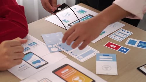 Mobile App Development on Table