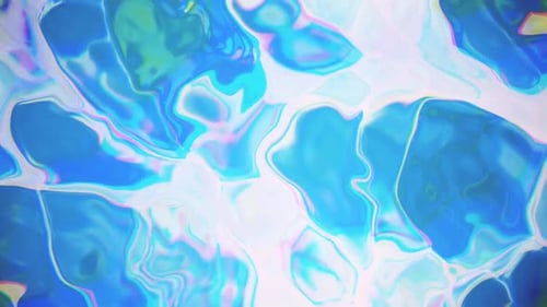 Iridescent Fluid Abstract Motion Background Loop