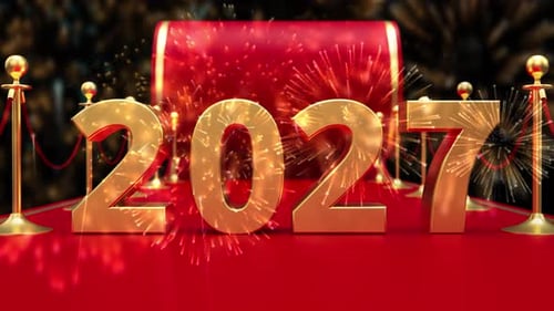Happy New Year 2027 Concept